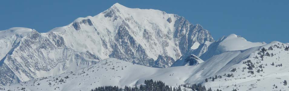 Le Mont-Blanc vu de l'Espace Diamant